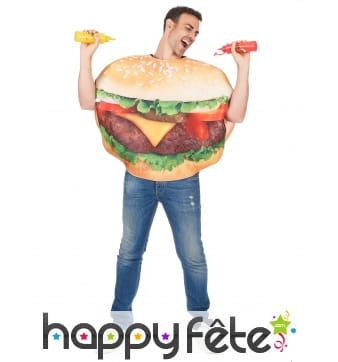 Costume de hamburger pour adulte