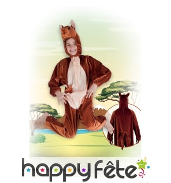 Combinaison de kangourou en peluche