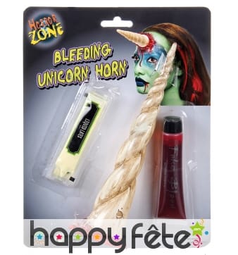 Corne de licorne ensanglantée en kit