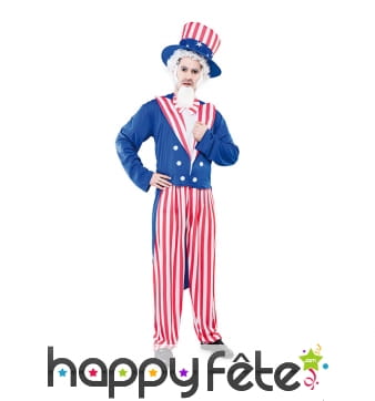 Costume de l'oncle Sam pour homme