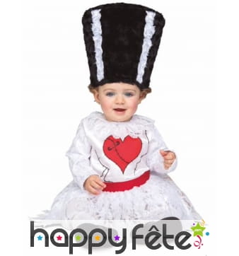Costume de la fiancée de Frankenstein pour bébé