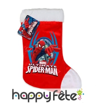 Chaussette de Noël spider man