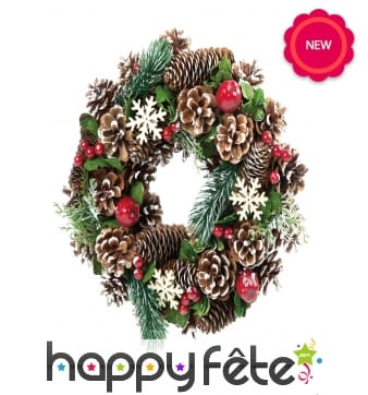 Couronne de Noël de 30cm