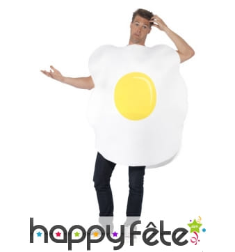 Costume d'oeuf sur le plat