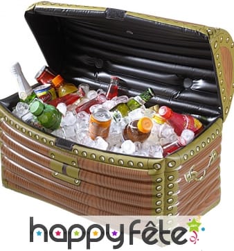 Coffre de pirate gonflable pour boissons