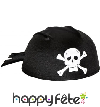 Coiffe de pirate avec tête de mort