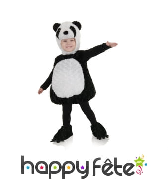 Costume de panda en peluche pour enfant