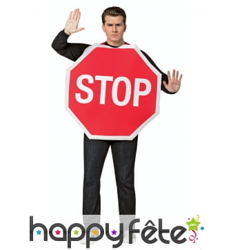 Costume de panneau Stop