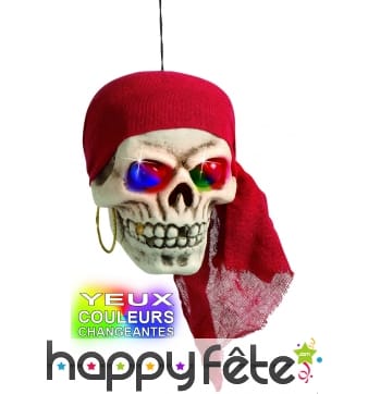 Crane de pirate aux yeux lumineux