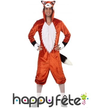 Combinaison de renard pour homme adulte