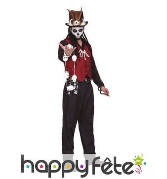 Costume de sorcier vaudou pour adulte