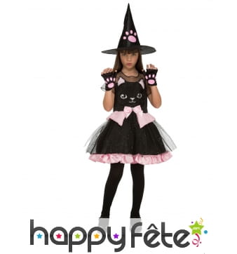 Costume de sorcière chat pour enfant