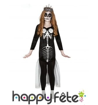 Costume de squelette sirène pour enfant
