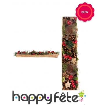 Centre de table de fêtes avec bougeoirs, 45