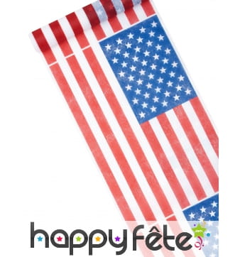 Chemin de table imprimé drapeau Américain