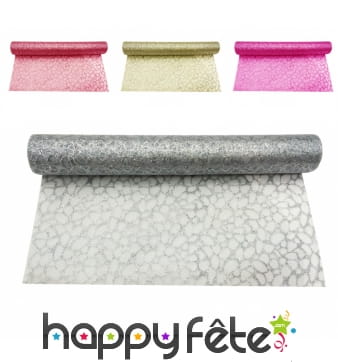 Chemin de table organza de 30cm sur 5m
