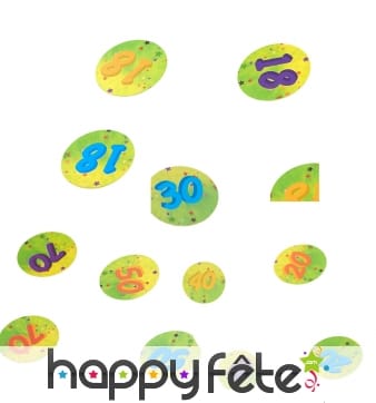 Confettis de table âge de 2,5cm