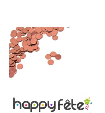 Confettis de table rose doré de 0,6cm, 10gr