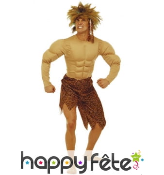Costume de tarzan avec torse rembourré