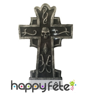 Croix de tombe sinistre de 38cm