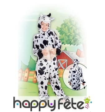 Combinaison de vache peluche