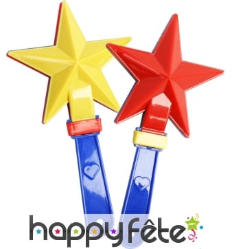 Castagnettes étoile assorti (14 cm)