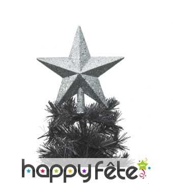 Cimier étoile argentée de 20cm