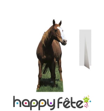 Cheval en carton taille réelle
