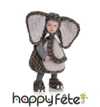 Costume éléphant en peluche pour enfant