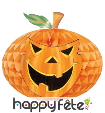 Citrouille en papier alvéolé