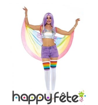 Cape en voile gaypride pour adulte