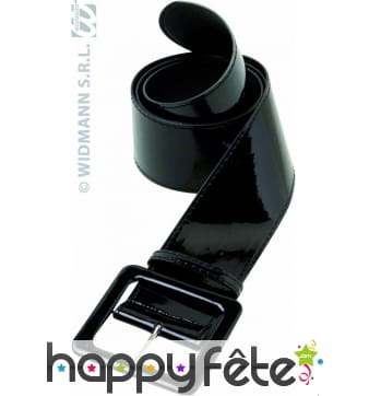 Ceinture en vinyle noir