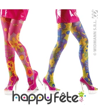 Collants fleuris pour hippie