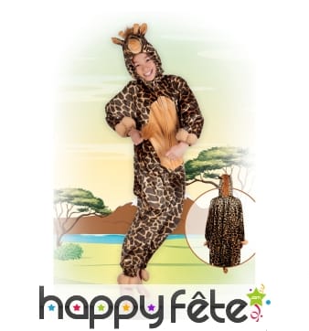 Combinaison girafe peluche