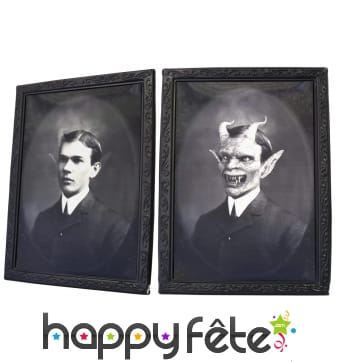 Cadre halloween ancienne photo qui change