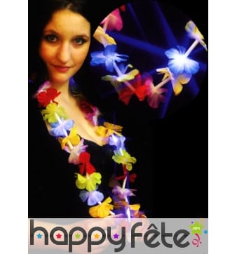 Collier hawaïen lumineux