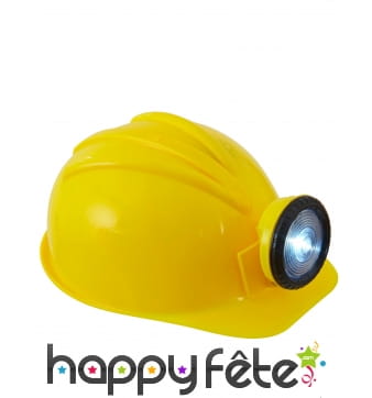 Casque jaune de chantier pour adulte