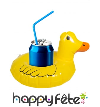 Canard jaune porte boissons
