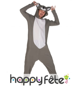 Combinaison koala à capuche pour homme