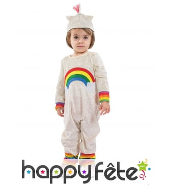 Combinaison licorne arc-en-ciel pour bébé