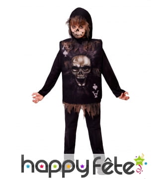 Costume lugubre de as squelette pour enfant