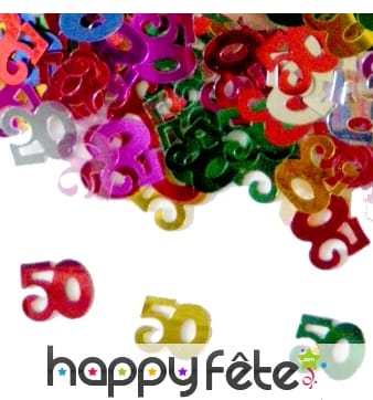 Confettis n°50 multicolores