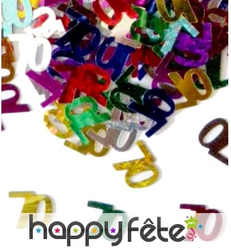 Confettis n°70 multicolores