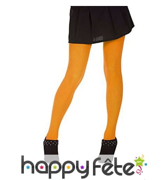 Collants orange fluo 60 deniers