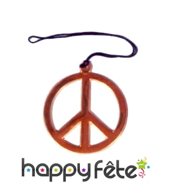 Collier peace and love géant