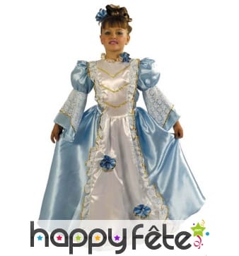 Costume princesse bleue fille