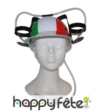 Casque porte canettes drapeau Italie