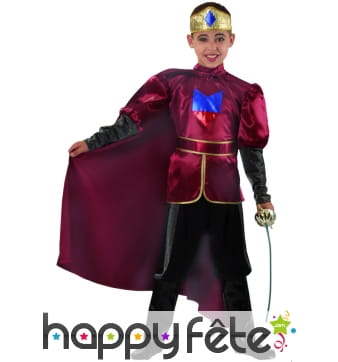 Costume petit prince Paul bordeaux