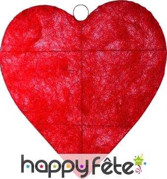 Coeur rouge a suspendre