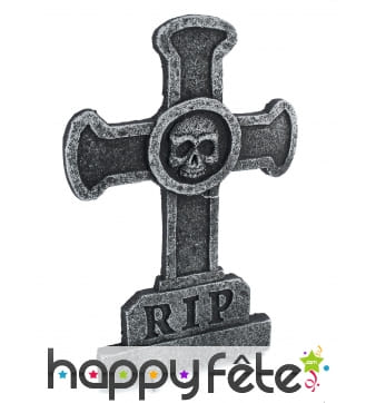 Croix rip avec crâne de 58cm